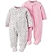 Child Of Mine by Carter's Baby Girl Pink and Multicolor Sleep N Play, 2-Pack