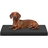 K9 Ballistics Tough Ripstop Orthopedic Crate Bed, 29 x 18, Obsidian Black | Durable Kennel Pad with Washable Cover for Puppies and Small Dogs, Fits 30" Wire Crate