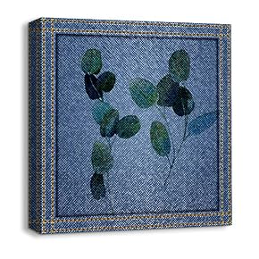 Beautiful Jeans Fabric Feature Painting Artwork for Home Framed