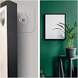 RIZUMONLY 12 Pcs Self Adhesive Wall Hooks Strong Transparent Non-Trace Picture view 6