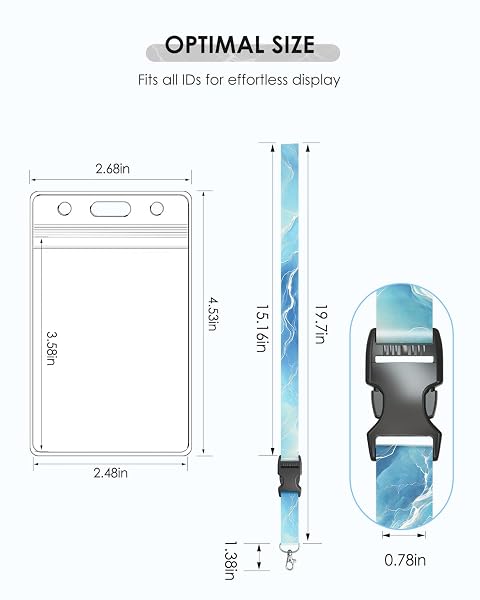 AVORAST 5 PACK CRUISE LANYARD FOR SHIP CARDS WITH MARBLE PATTERN CUTE CRUISE SHIP LANYARDS WITH WATERPROOF ID BADGE HOLDERS FOR KEYS, CARDS CRUISE ESSENTIALS FOR ALL CRUISE SHIPS 2026, BLUE