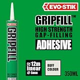 EVO-STIK GRIPFILL Gap Filling Adhesive 350ml Buff Pack of 3 view 2