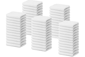 TOALLA 100% Cotton Terry Towel Cleaning Rags White 14'x17'|Pack of 60|Grade White Rag|Soft Large Cleaning Rags|Super Absorben