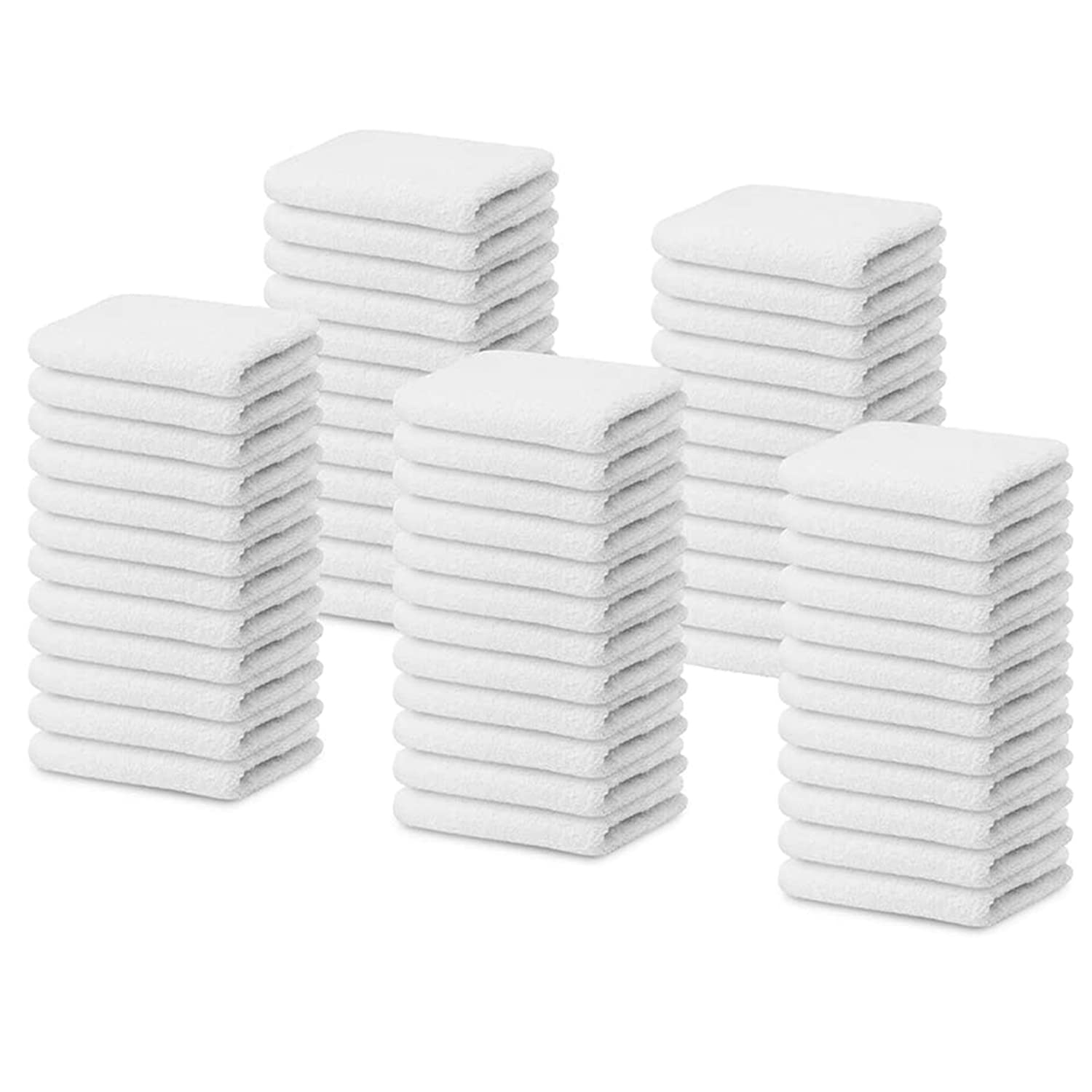 Photo 1 of TOALLA 100% Cotton Terry Towel Cleaning Rags White 14'x17'|Pack of 60|Grade White Rag|Soft Large Cleaning Rags|Super Absorbent|Quick Dry|Multipurpose Towels|Restaurant Towels|Reusable Shop Rags
