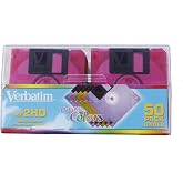 Verbatim DataLife Colors 3.5" 1.44 MB IBM Formatted HD Computer Disks 50 Pack