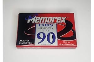 Memorex DBS 90 Single Blank Audio Cassette Tape Vintage