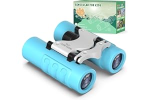 HAKPNEW Binoculars for Kids, Toys Gifts for Age 3 4 5 6 7 8 9 Years Old Boys and Girls Kids, 8x21 High-Resolution Shockproof Compact Kids Binoculars Outdoor Toys for Bird Watching, Travel, Camping