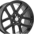 OE Wheels DG51 22 Inch Rim Fits Ram SRT Style 5x139.7 22x10 Gloss Black - Hollander 2223 (1)