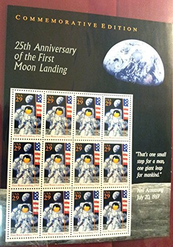 Scott 2841 25th Anniversary of the First Moon Landing - Sheet with Twelve 29c Stamps