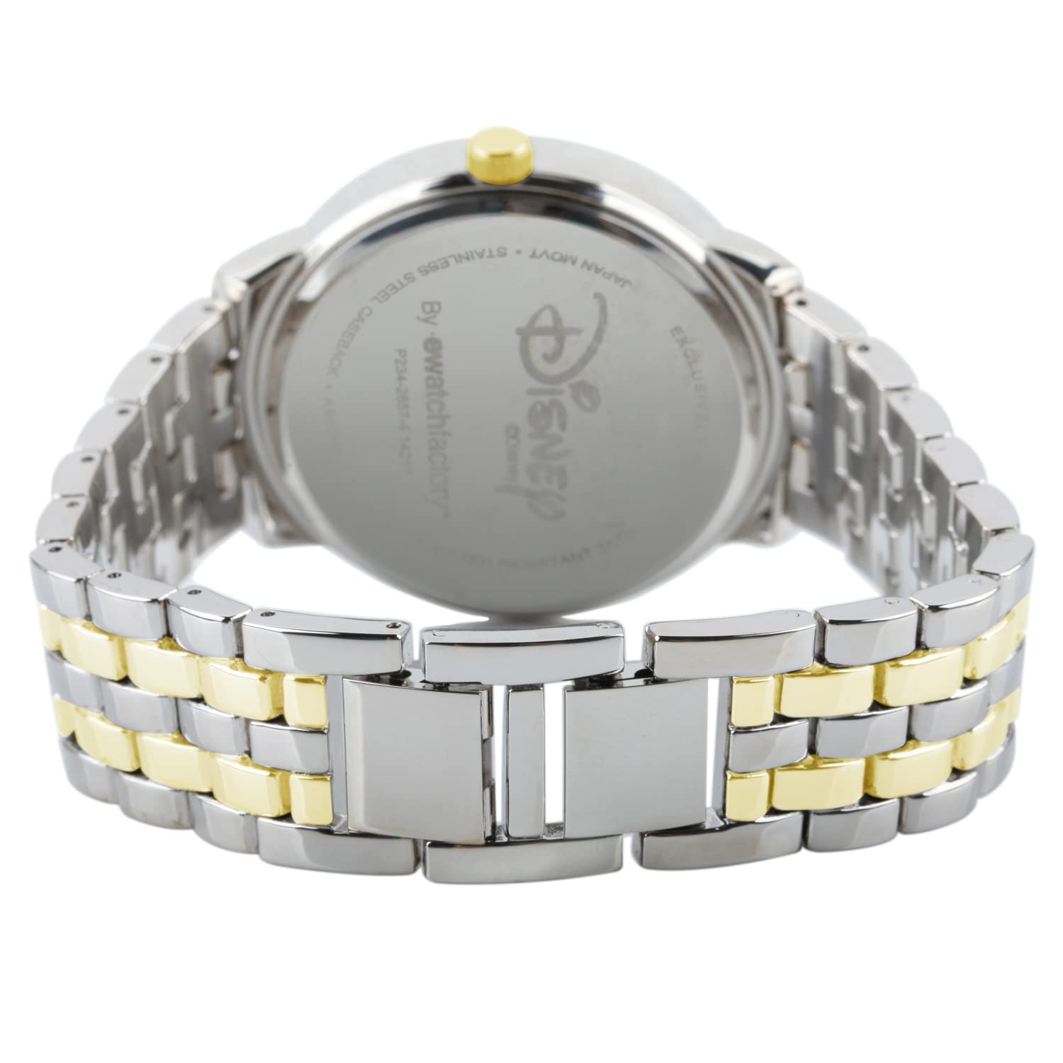 Disney Ariel Inspired Fashion Watch for Women – Stylish Mermaid Character Dial with Sparkling Bezel – Great Christmas Gift for Moms, Women, or Collectors of Animated Accessories – Gold Bracelet Strap