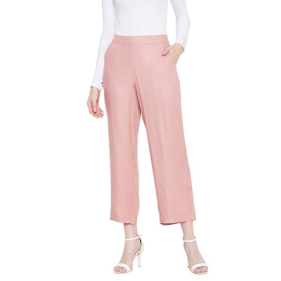 pink flared pants