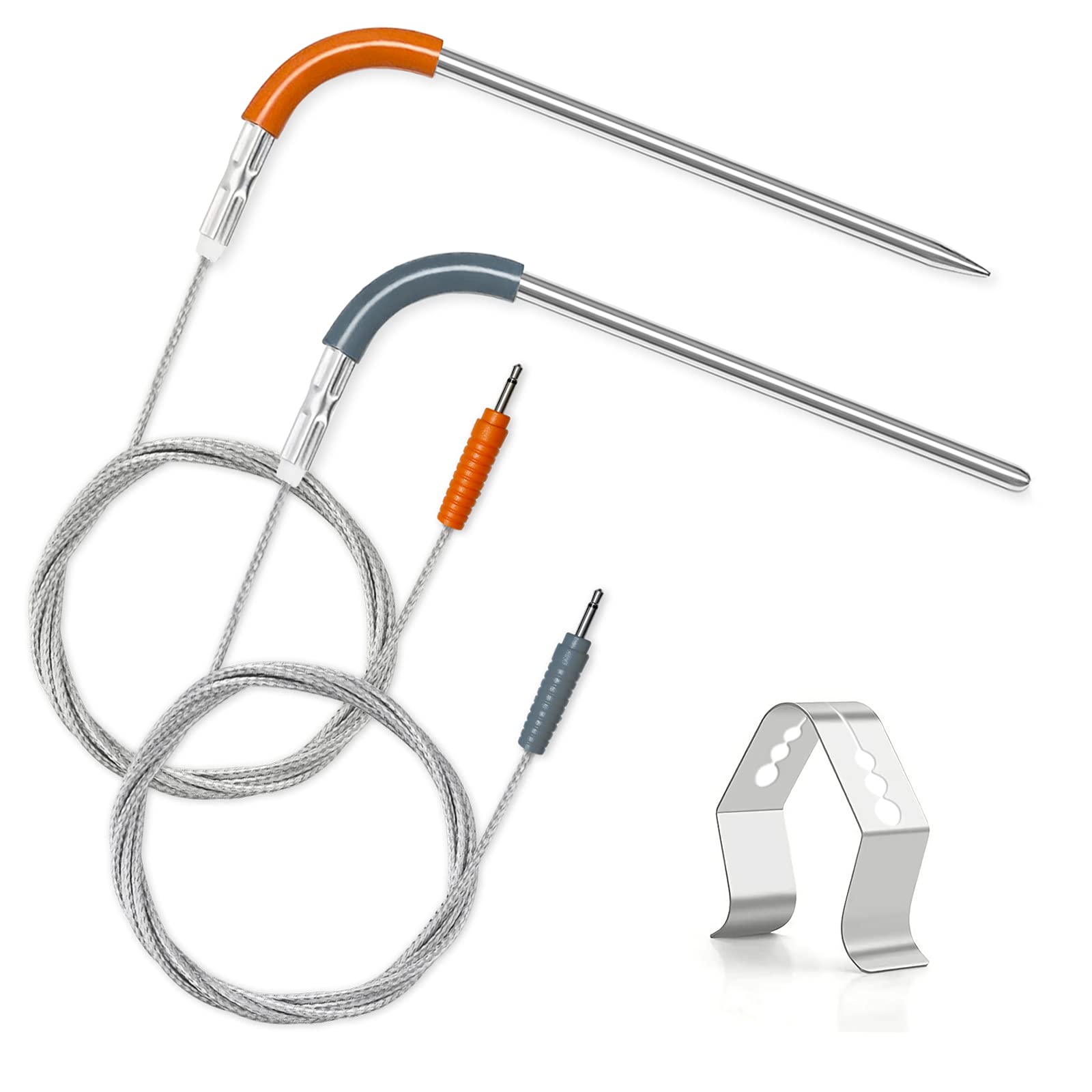 Grill Meat Probe Ambient Probe 2 Pack Temperature Probe Replacement for Weber iGrill 2 iGrill 3 iGrill Mini,Weber iGrill Probe Kit with Probe Holder