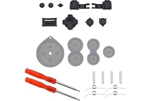 The Lord of the Tools Set of 23 Button Kit Compatible with Gameboy Advance SP Handheld Game Console A B L R Button Replacemen