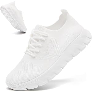 Womens Running Shoes Walking Slip On Non Slip Gym Lightweight Sneakers | Tennis Gym Athletic Breathable Casual Lightweight Ca