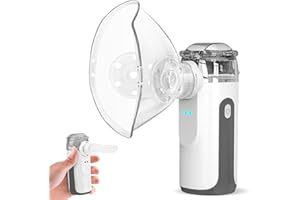 YEVLLDOO Portable Nebulizer - Handheld Nebulizer for Cough,Personal Cool Mist Steam Inhaler for Kids and Adult with 1 Set Accessories