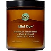 Moon Juice Mini Dew Electrolytes Powder - Sugar Free Minerals & Electrolyte Hydration Powder for Instant Hydration & Brain Support - Magnesium, Calcium, Potassium, Pink Salt, Watermelon, 30 Servings