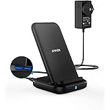 Anker 3-in-1 Multi-Device Wireless Charging Station, PowerWave 10 Stand with 2 USB-A Ports, for iPhone SE, 11, 11 Pro, XS Max