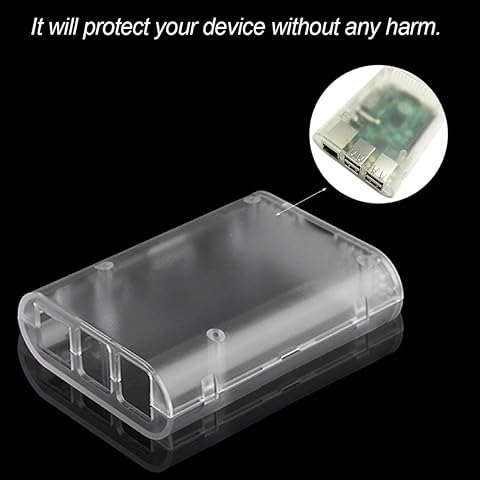 Carcasa Protectora de plástico Duradera para Raspberry pi 2 Caja portátil súper Liviana Carcasa de Carcasa de Carcasa Paperllong