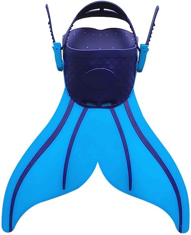 Kingzuo Direct Children Fins Diving Swimming Cute Fish Tail Shape Flippers for Kids Child