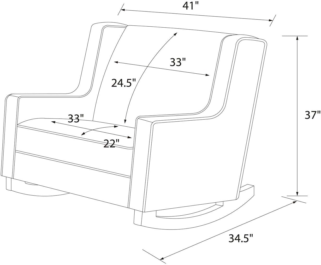 baby relax hadley double rocker chair