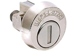 COMPX SECURITY Compx National Mailbox Lock 4C Style Clockwise Brushed Nickel Key Lock
