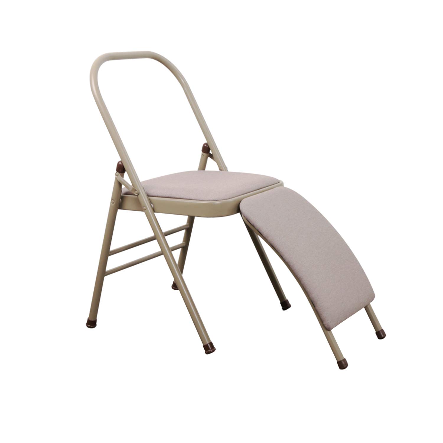 Photo 1 of INNOLIFE Yoga Auxiliary Chair with Lumbar Back Support for Iyengar Foldable Balance Training (Grey)