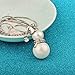 Cute Snowman Pendant Long Necklace for Women Pearl Jewelry Santa Claus