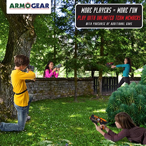 ArmoGear Infrared Laser Tag Guns and Vests - Laser Battle Mega Pack Set of 4 - Infrared 0.9mW (Certified Refurbished) - Thumbnail 2