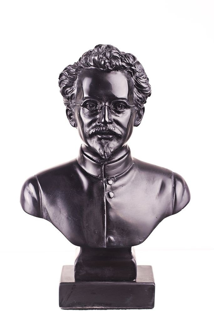 danila-souvenirs Soviet Russian USSR Communist Leon Trotsky Stone Bust Statue Sculpture 16 cm