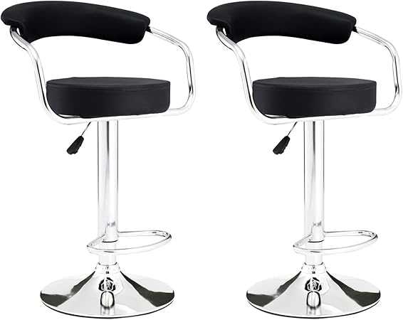 MIFI Barhocker 2er Set Armlehne höhenverstellbare Barstühle Barstuhl