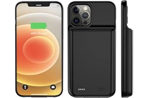 JUBOTY 2024 New Upgraded 7000 mAh Travel Battery Case for iPhone 15/ 15Pro 6.1inch, Extra Battery Life 15W Fast Charging Portable Charging Case, Rechargeable Extended Battery Charger Case Black