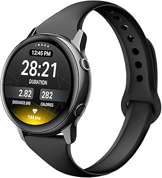 Yutior Sport Bands Compatible with Samsung Galaxy Watch Active 40mm & Galaxy Watch Active 2, 20mm Silicone Band Narrow Wristband for Samsung Galaxy ...