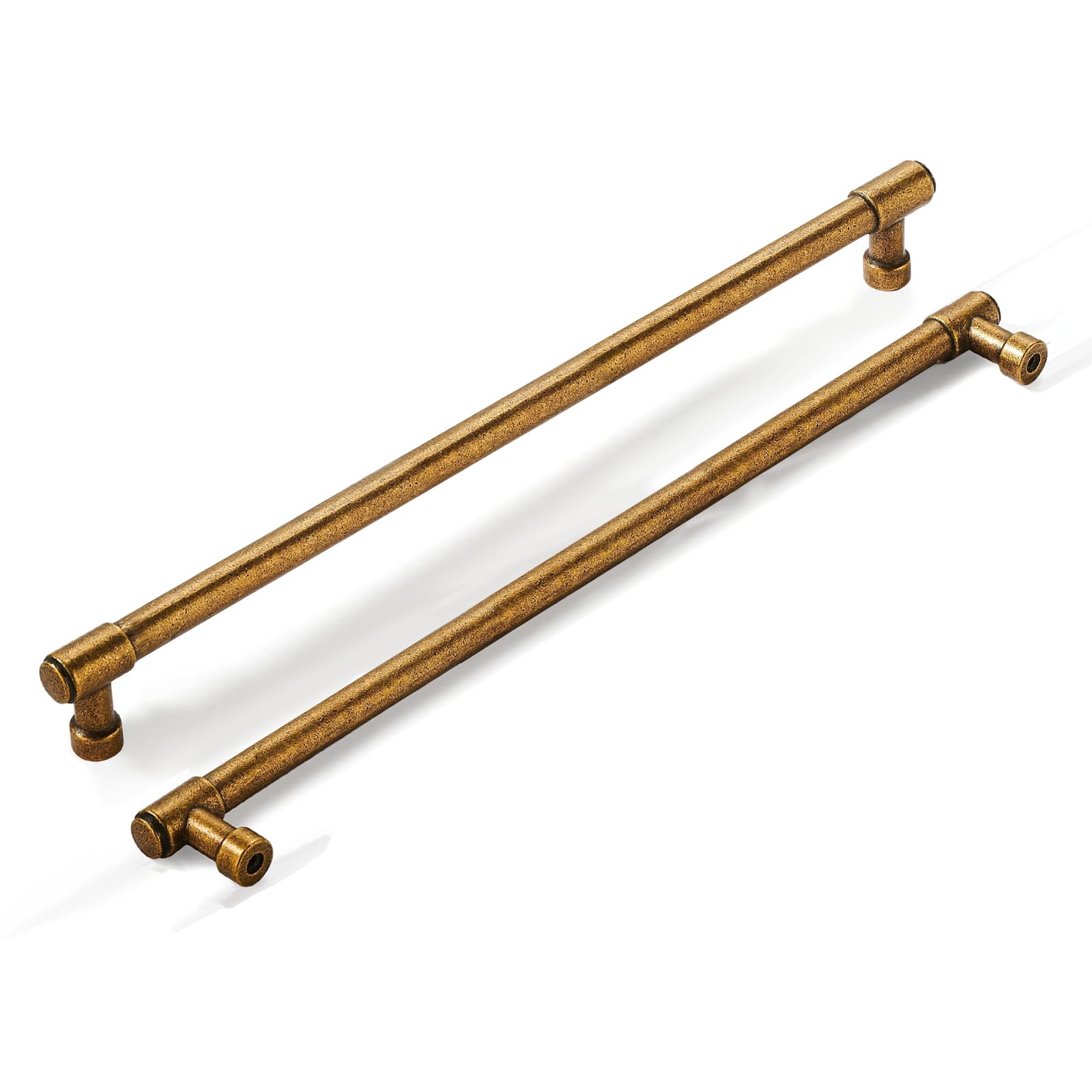 khtumeware Appliance Pulls Antique Brass 18 Inch(457mm) Center to Center 1 Pack Heavy Duty Drawer Pulls Kitchen Cabinet Handle Cabinet Hardware Pulls Dresser Handle Image