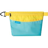 pack all Water-resistant Material Zipper Pouch, Mesh Zipper Bag for Storage, Travel, Office (Small, Blue)