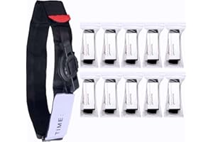 Tactical Tourniquet, 10 Packs First Aid Tourniquets, Rapid One-Handed Application Tourniquet Kit for Combat, Home, Outdoor Ad