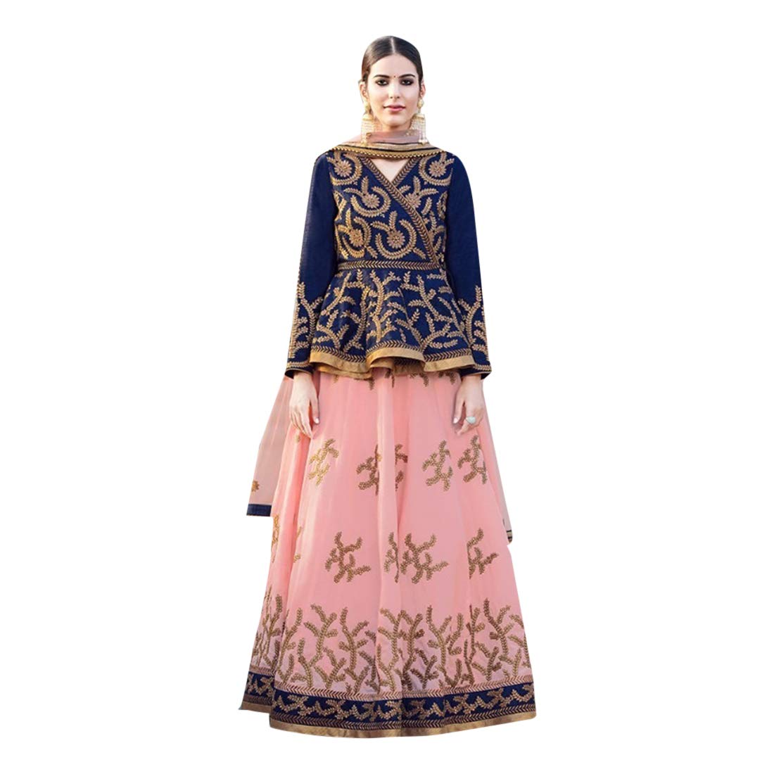 lehenga frock style