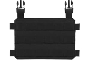 GYDEHUTJ Molle Placard Hoop and Loop Front Flap Hanging Panel for Tactical Chest Rig Huntting Vest Plate Carriers