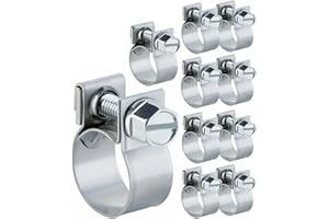 SANFAY 10 Pack 14mm-16mm Hose Clamps Clip Pipe Fuel Injection Gas Line 9/16"