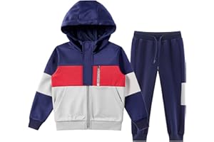 ANOTWENER Boys' Activewear Kids Clothes Tracksuit Sets Hoodies Sweatshirt and Sweatpants 2 Piece Outfits 2~8 Years