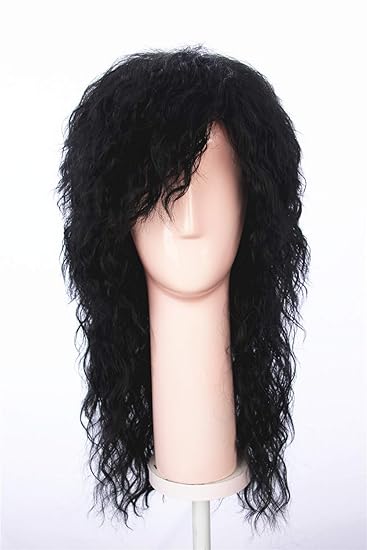 Amazon Com Soul Wigs Rock Star Wig Heavy Metal Rocker Men S Disco