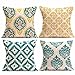 Clearance! Paymenow 4 Pieces Square Throw Pillow Cases Linen Sofa Cushion Cover Home Decor (18