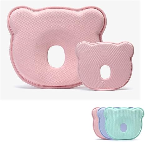 Amazon Co Jp 億騰 ベビーまくら 向き癖防止枕 ドーナツ型 かわいい 絶壁防止 寝姿を矯正 夜泣き 寝ハゲ対策 男女兼用 新生児1 12ヶ月向け ネックまくら 低反発ピロー ピンク ホーム キッチン