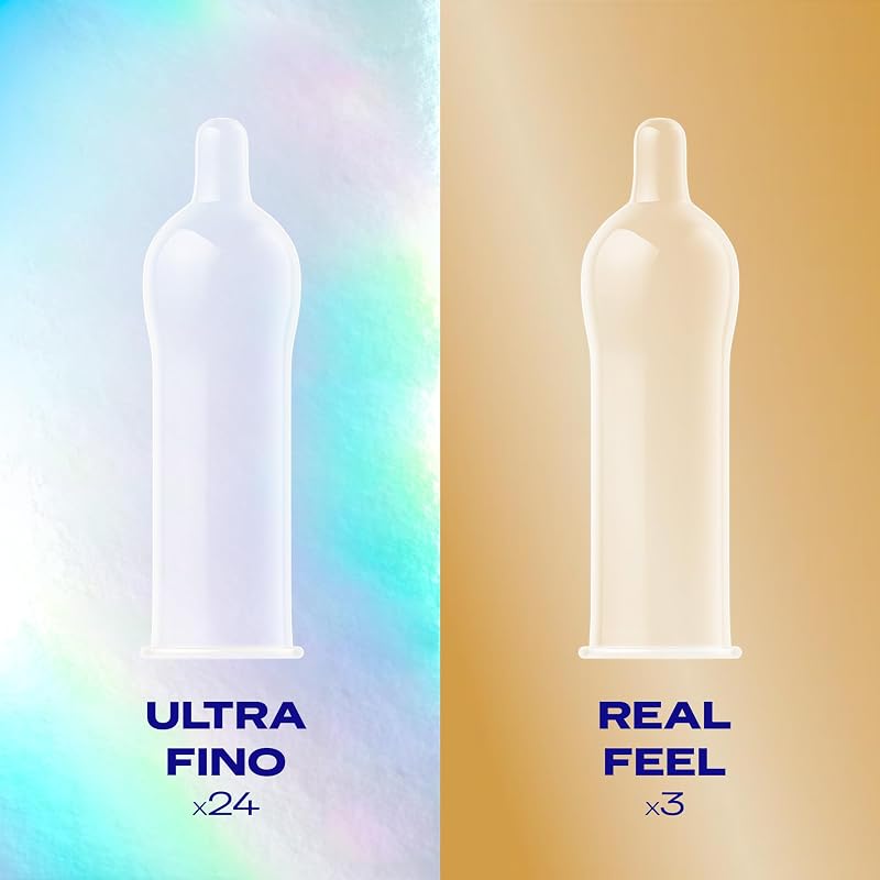 , Pack Sensitivo Invisible, Preservativos Durex, Invisible Extra Sensitivo, Real Feel, 27 Condones