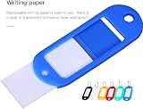 Lefute Key Tags Pack of 10 with Labels 2 x 0.87 x 0.12 in Plastic Covers view 3