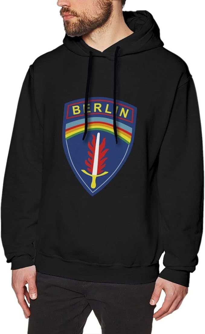 Amazon HUXIUwei Us Army Berlin Brigade Patch Men s Hoodie Pullover 