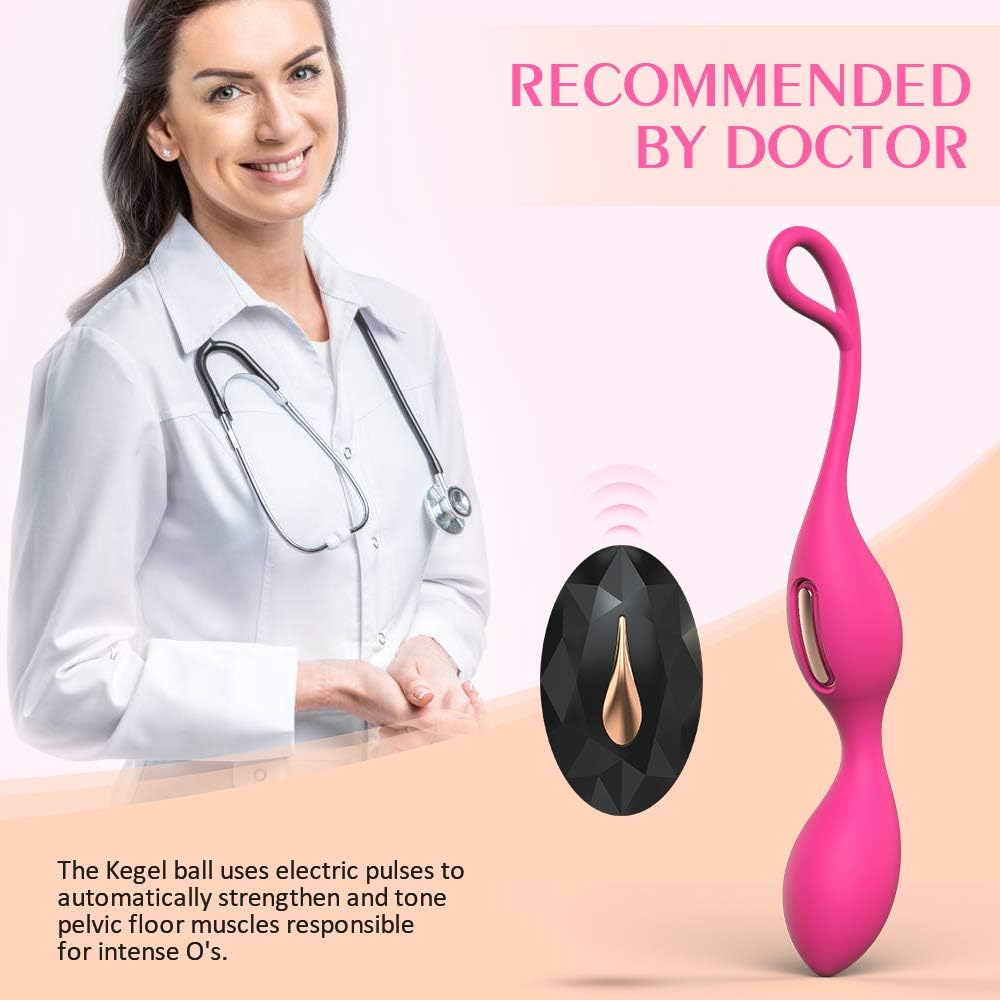 Kegel Balls Exerciser Weights, Allovers Detachable Remote Ben Wa Ball with 5 Vibration Modes for Bladder Control & Pelvic Floor Exercises: Health & Personal Care