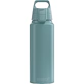 SIGG - Aluminum Water Bottle - WMB Pathfinder Morning Blue - ClimatePartner Certified - Suitable for Carbonated Beverages - Leakproof & Lightweight - BPA Free - Blue - 1.0 L