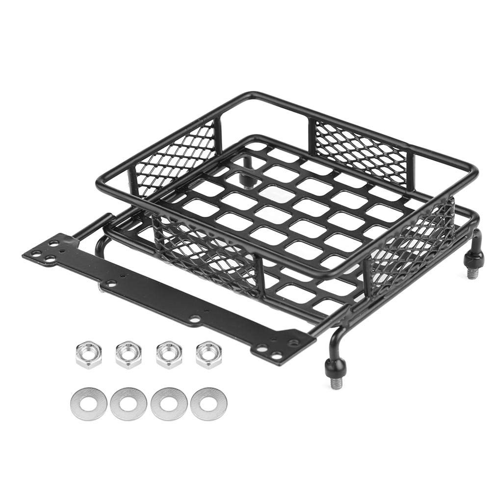 RC Roof Rack Luggage, Model Vehicle Accessory Steel Luggage Tray Roof Rack for 1/10 RC Crawler Car(S) Model Car Accessories