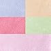 Taprilt Bamboo Rayon Washcloths, Face Cloths, Suitable for Kids, Set of 10, (Pink, Yellow, Green, Blue, Rose)
