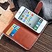 RAYTOP New Version Luxury Classic Beige GG Patterned Leather Wallet Cases Flip Covers for Apple iPhone 5 5s Classy Decent Style Women Girls Men Card Holder Top Rated High Quality Gift Slim Sleek